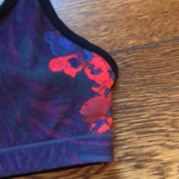 Fabletics Floral Racerback Performance Sports Bra - Picture 2 of 4